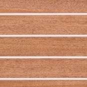 Stabdecksplatte mit heller Ader Khaya oder Iroko - Sondermaße