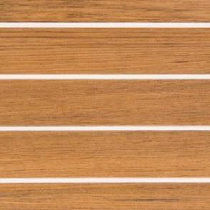 Teak Stabdecksplatte mit heller Ader - Plattengrundmaß 250 cm