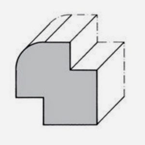 Teak Eckprofilleiste 40-profil