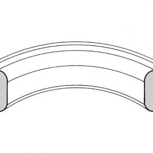 Teak Profilbogen mit Nute außen - Formverleimte Profile