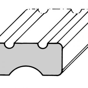 Teak Profilleiste für Badeleiter - Badeleiterstufe 15