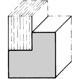 Sapeli Falzleiste aus Holz