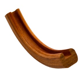 Teak Profilbogen mit Nute für den Innenbereich