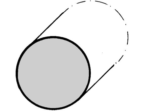Sapeli Rundstab aus Holz, Durchmesser 64 mm