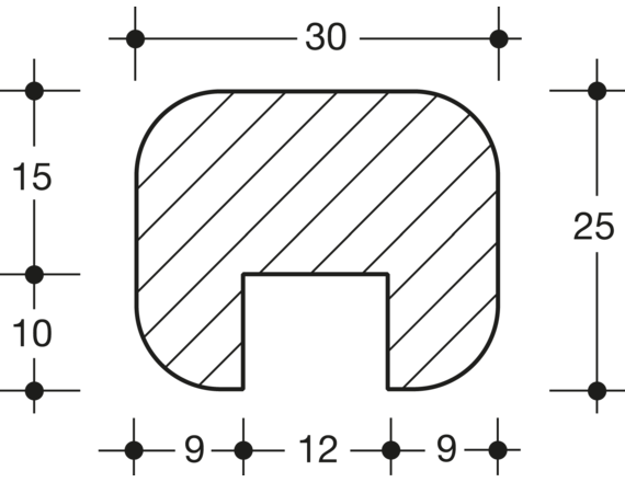 Sapeli Schottabdeckleiste aus Holz