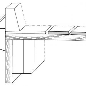 Teak Stabdeckleiste zur Verlegung von Stabdecks in Halbrifts und Rifts
