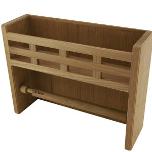 Teak Küchenrollenhalter mit Kräuterbord<i>Maße 33 x 10 x 25,5 cm</i>
