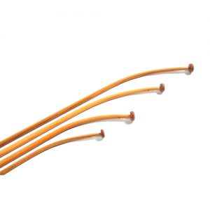 Esche Flaggenstock lackiert, gebogen mit Rundknopf