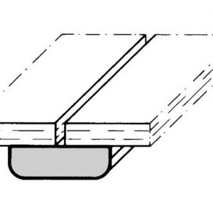 Sapeli Abdeckleiste beidseitig abgerundet Profil 57