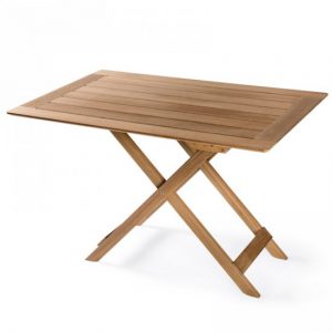 Teak Klapptisch 70 x 45 cm aus nachhaltigem Holz