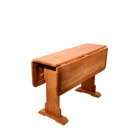 Teak Massivtisch 90 x 70 cm eingeklappt