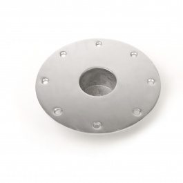 Polierte Platte für Einbaufuß