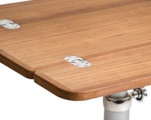 Teak-Massiv Klapptischplatte, beidseitig klappbar