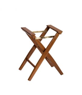 Teak Klapptisch rund 60 cm (Art. 3093) Hockergestell für Butlertisch rund