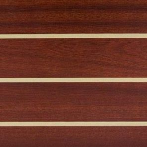 HPL Mahagoni helle Ader Holznachbildung auf Trägerplatte