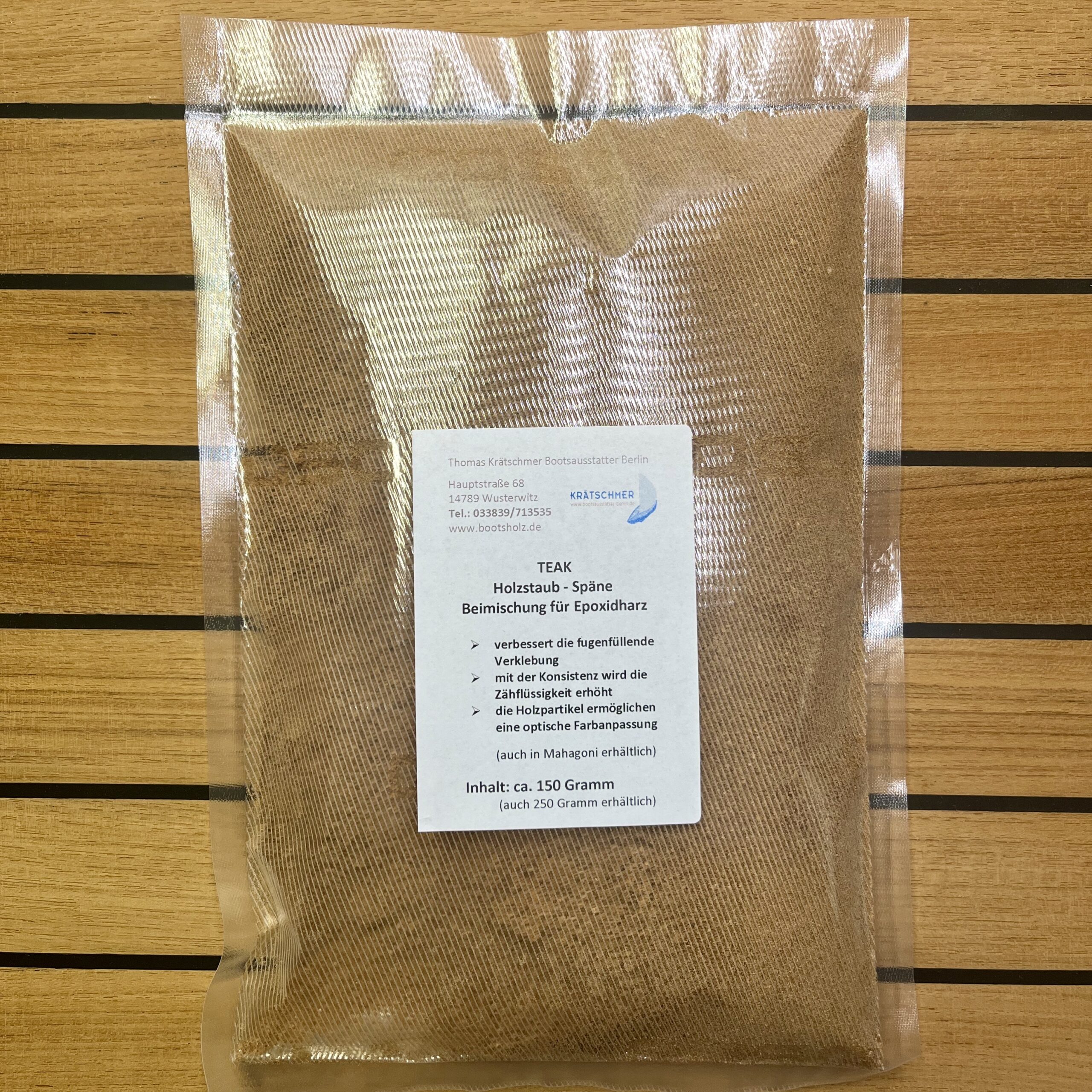 Teak und Mahagoni Holzstaub und Späne 150g