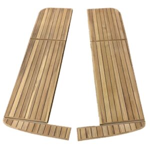 Teak Backskistendeckel und Sitzduchten für Bavaria 770 ohne Epoxidharzbeschichtung