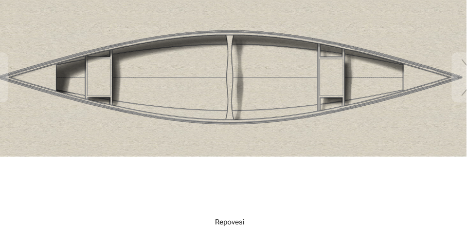 REPOVESI Kanadier Kajak auf dem Wasser